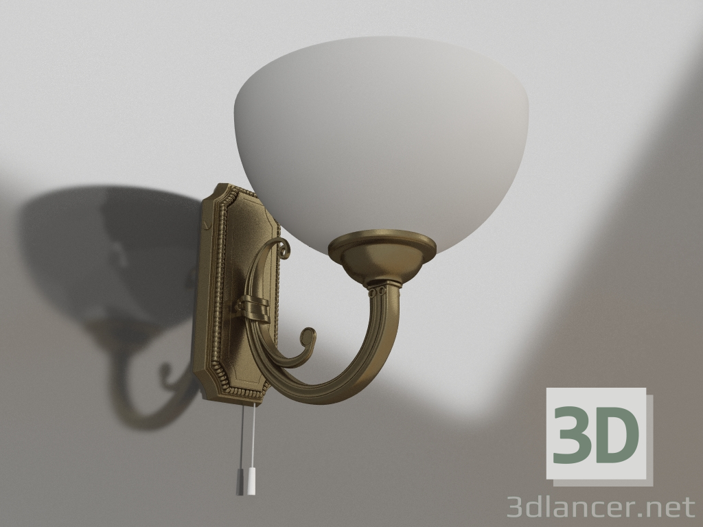 3D modeli Herbert duvar lambası (FR2012-WL-01-BZ) - önizleme