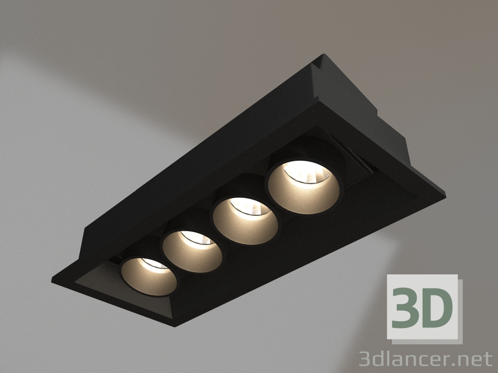 modello 3D Lampada MS-ORIENT-BUILT-TURN-TC-S67x150-10W Day4000 (BK-BK, 30 gradi, 230V) - anteprima