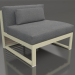 3d model Modular sofa, section 3 (Gold) - preview