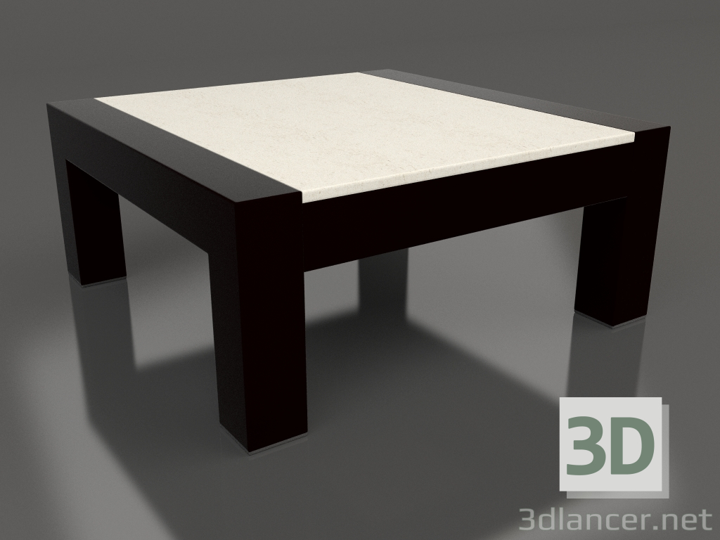 modèle 3D Table d'appoint (Noir, DEKTON Danae) - preview
