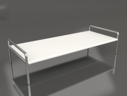 Coffee table 153 with an aluminum tabletop (Agate gray)