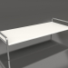 modello 3D Tavolino 153 con piano in alluminio (grigio agata) - anteprima