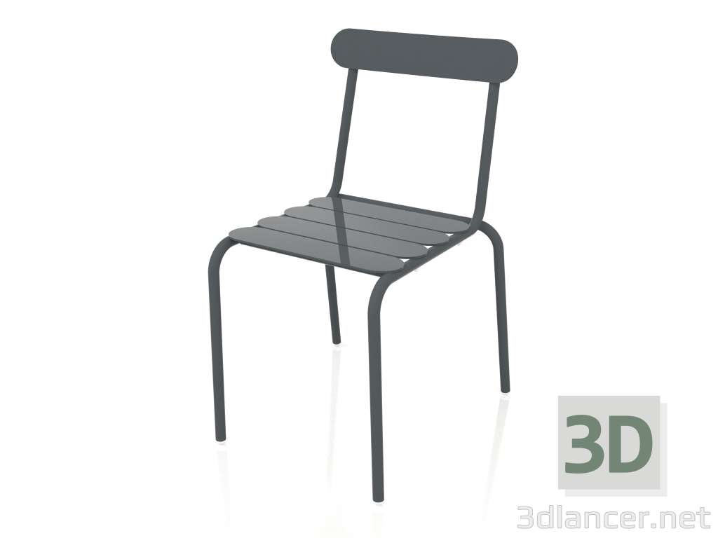 3d model Dining chair (Anthracite) - preview