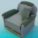 3d model Armchair with pillows - preview