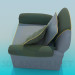 3d модель Крісло з подушками – превью