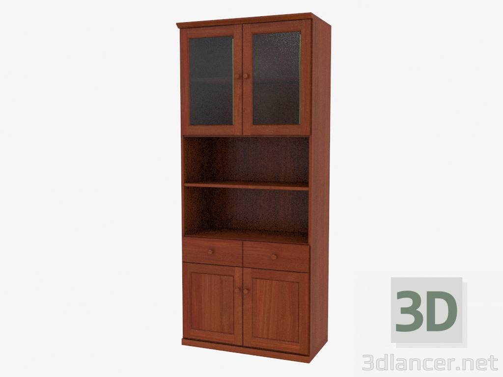 3D Modell Bücherregal (4821-17) - Vorschau