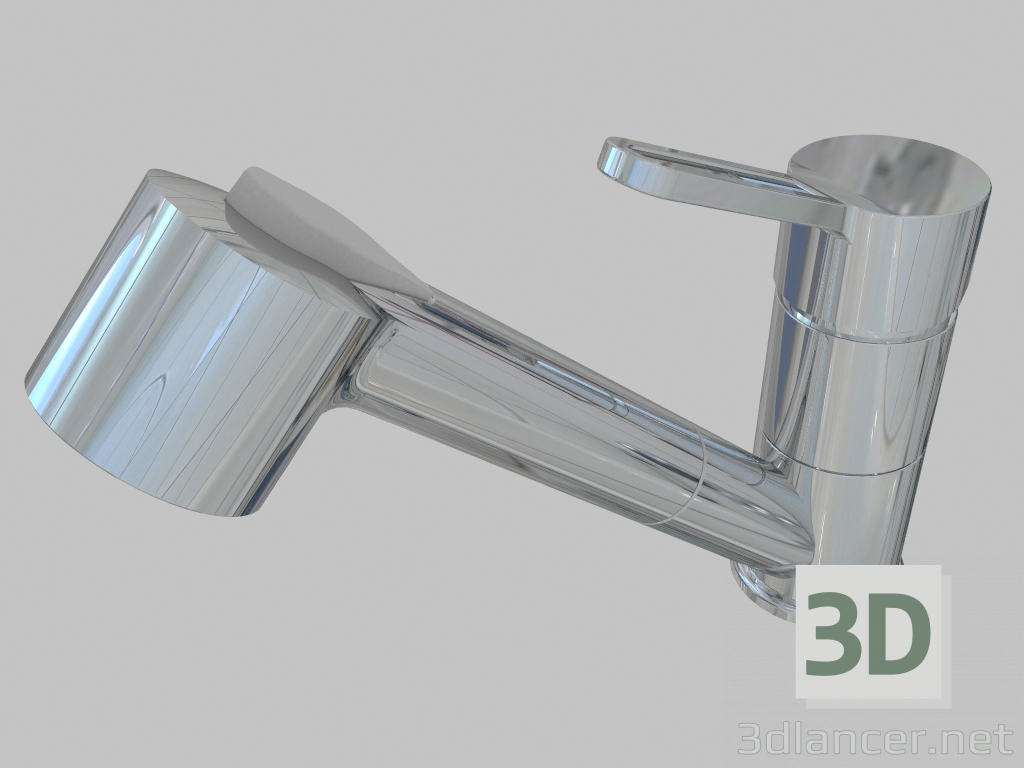 3D modeli Çekme kolu Narcyz ile evye bataryası (BDN 071M) - önizleme