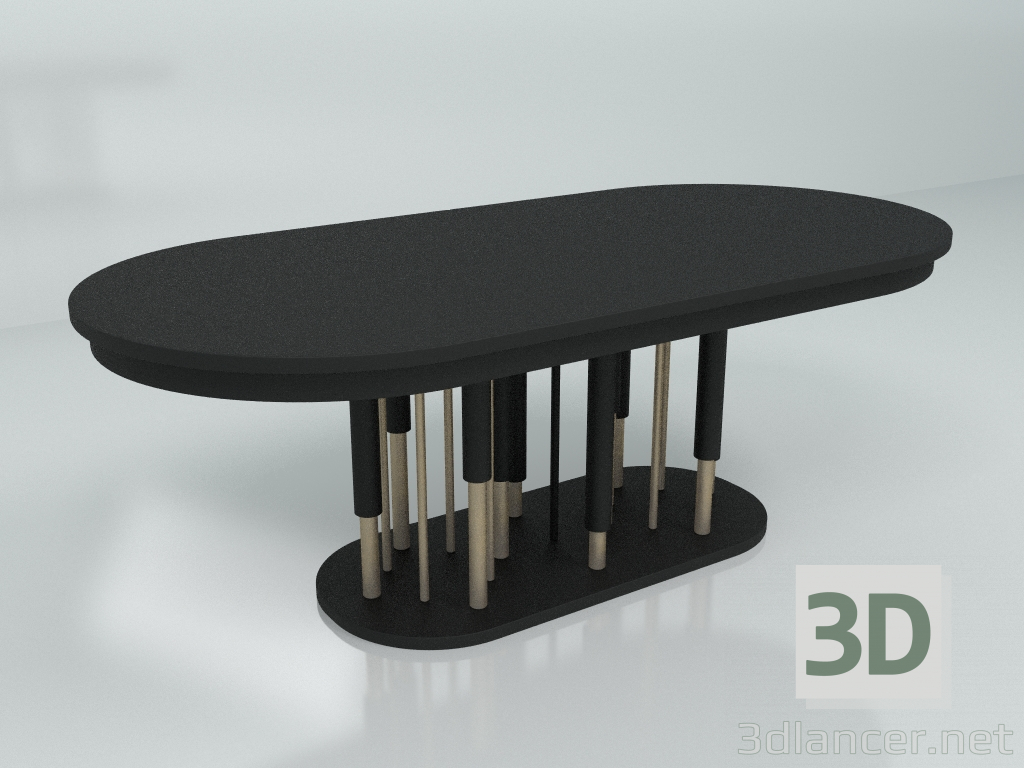 3d model Dining table S015 - preview
