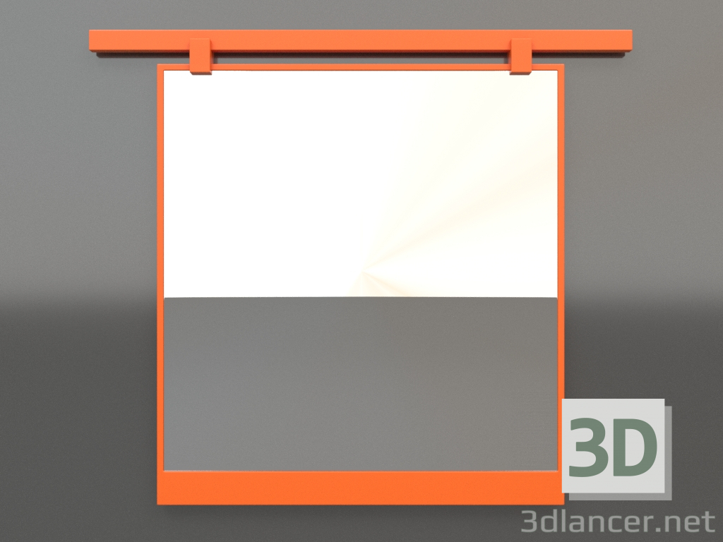Modelo 3d Espelho ZL 13 (800х700, laranja brilhante luminoso) - preview