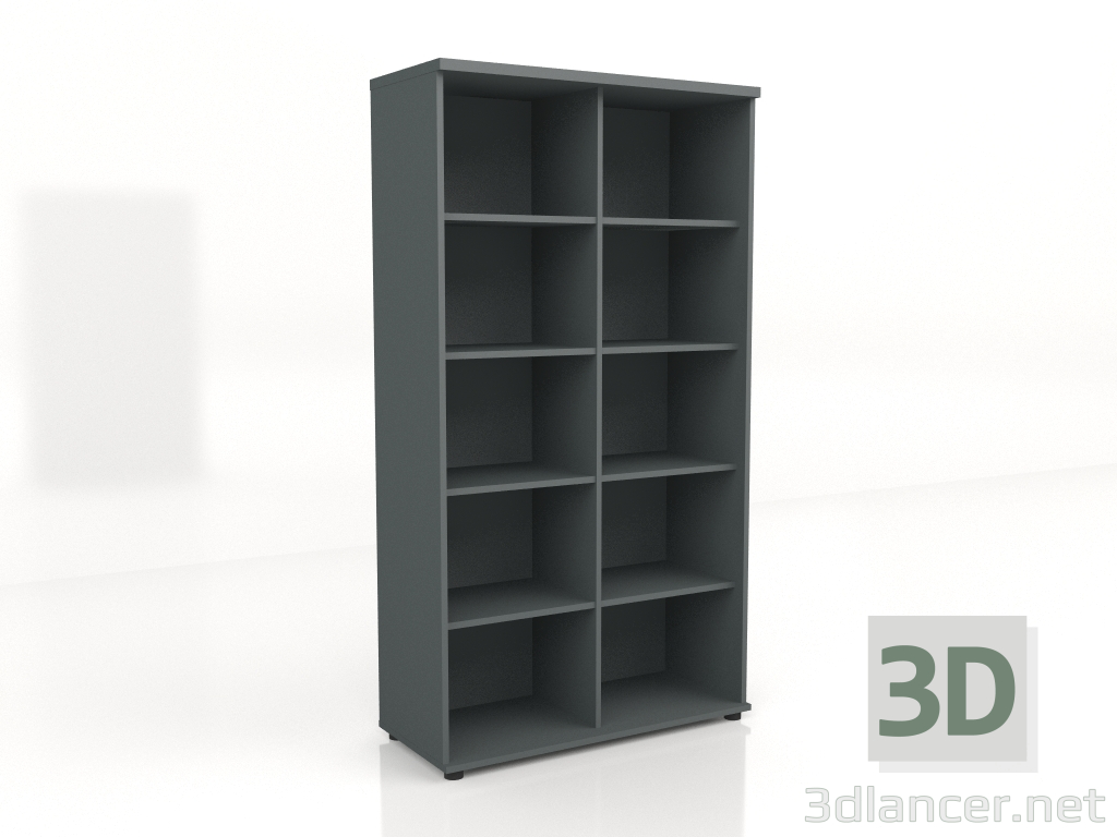 3D Modell Bücherregal Standard A5505 (1000x432x1833) - Vorschau