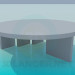 modèle 3D Table ronde d’origine - preview
