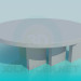 modèle 3D Table ronde d’origine - preview