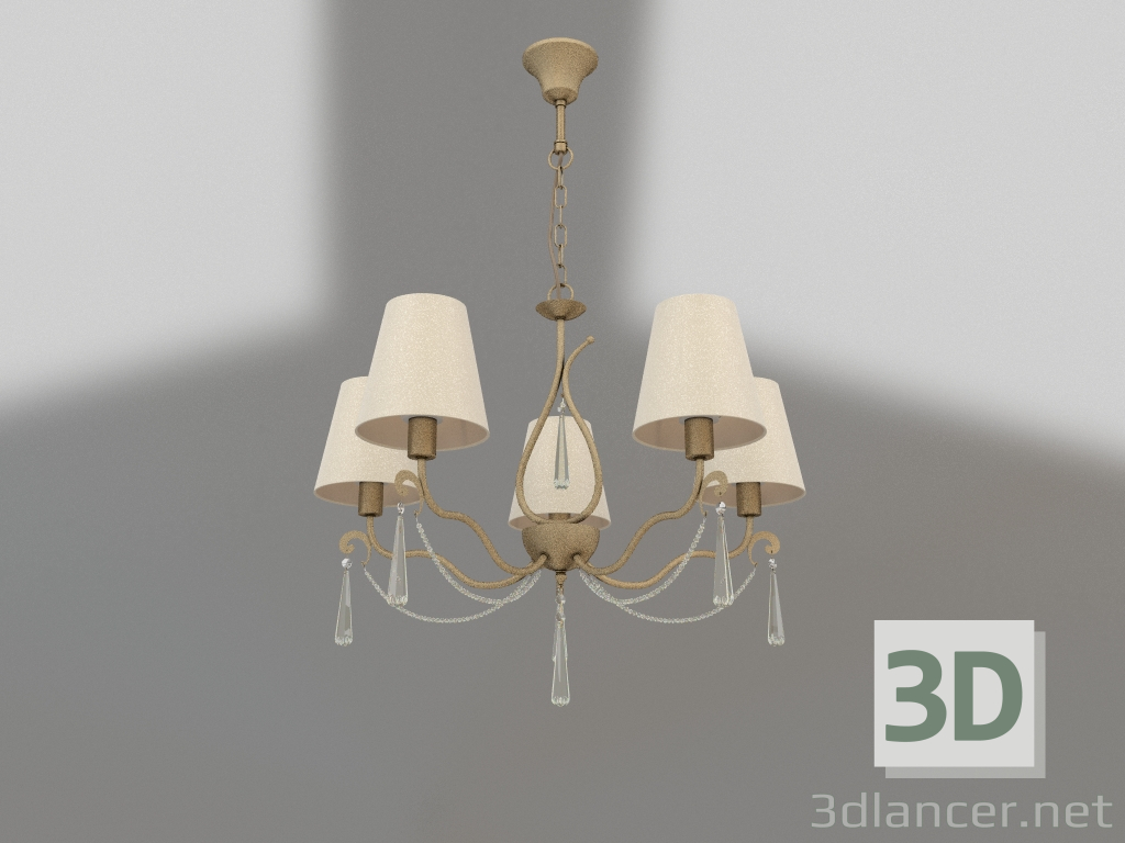 modèle 3D Lustre Madeline (FR2019PL-05BS) - preview