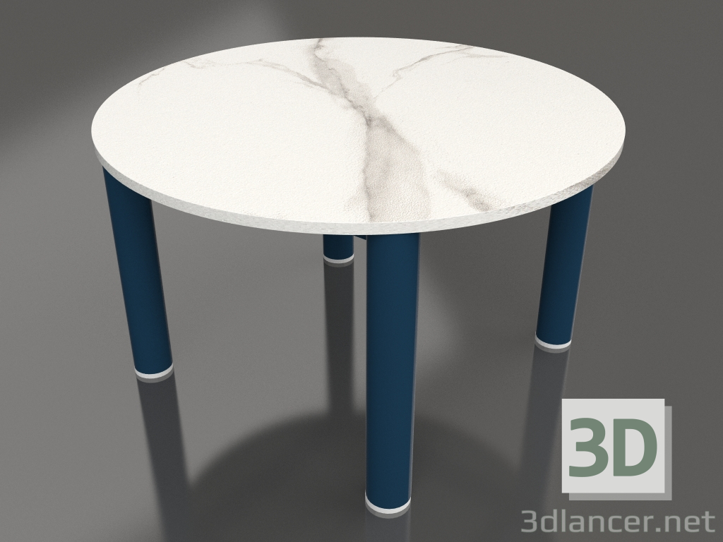 modello 3D Tavolino D 60 (Grigio blu, DEKTON Aura) - anteprima