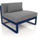 3d model Modular sofa, section 3 (Night blue) - preview