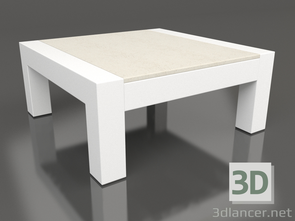 modèle 3D Table d'appoint (Blanc, DEKTON Danae) - preview