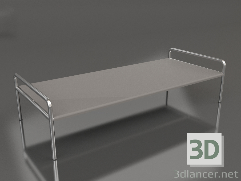 3d model Coffee table 153 with an aluminum tabletop (Quartz gray) - preview