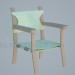 modello 3D sedia - anteprima