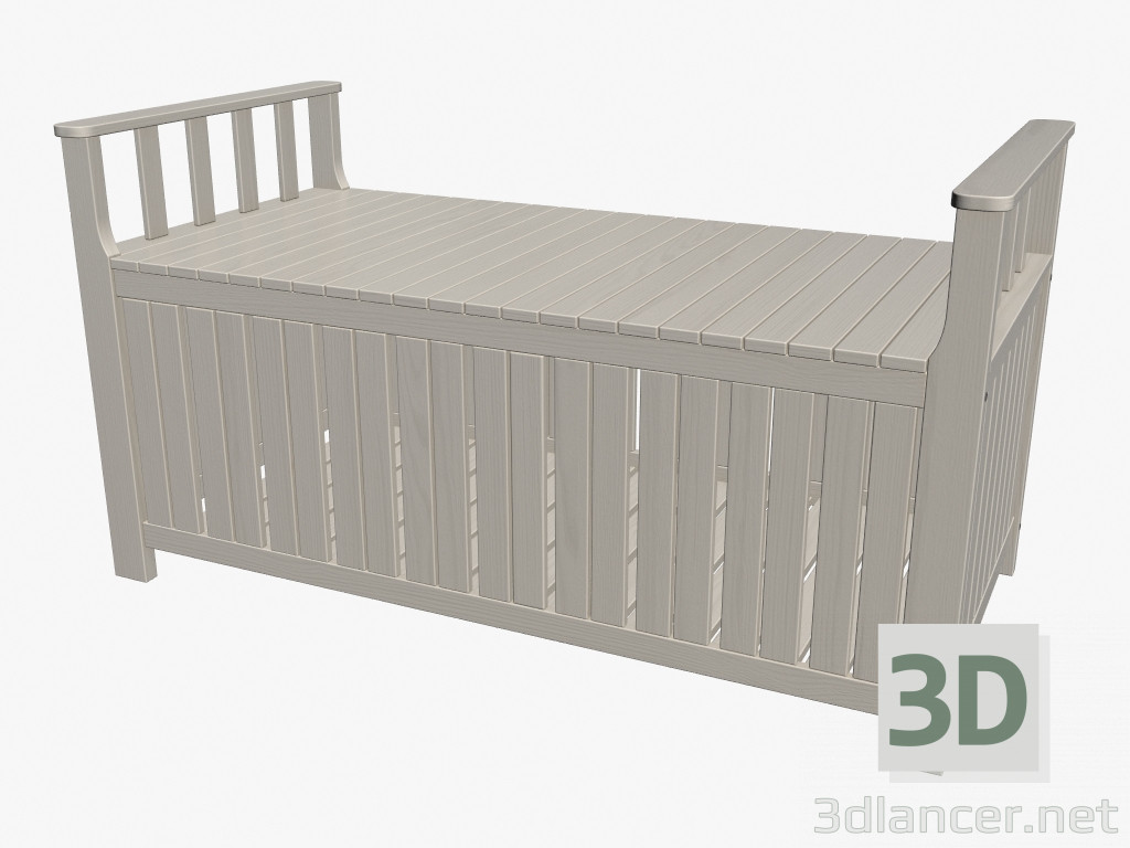 3d model Storage bench (light) - preview