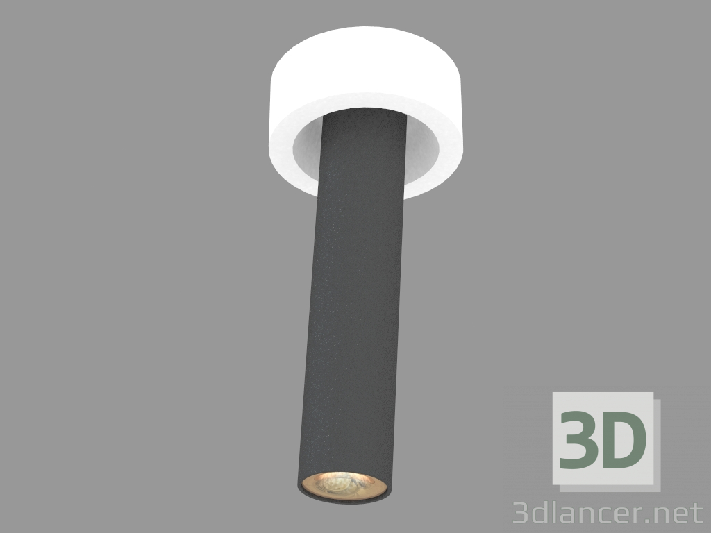 modello 3D Apparecchio da incasso (DL268G Nero) - anteprima