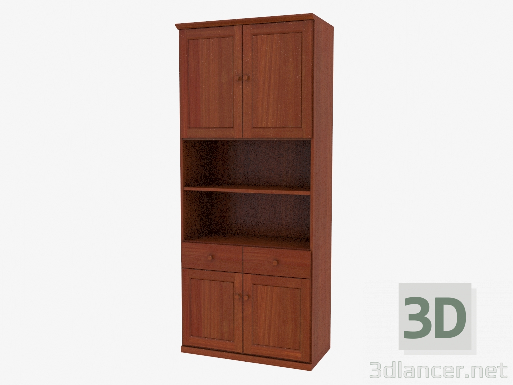 modèle 3D Bibliothèque (4821-18) - preview