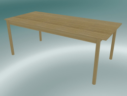 टेबल रैखिक लकड़ी (200х90 सेमी)