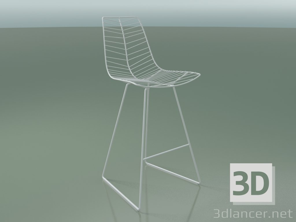 3D modeli Sokak bar taburesi 1818 (bir kızakta, V12) - önizleme