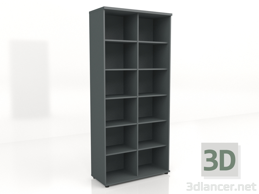 modello 3D Libreria Standard A6505 (1000x432x2185) - anteprima