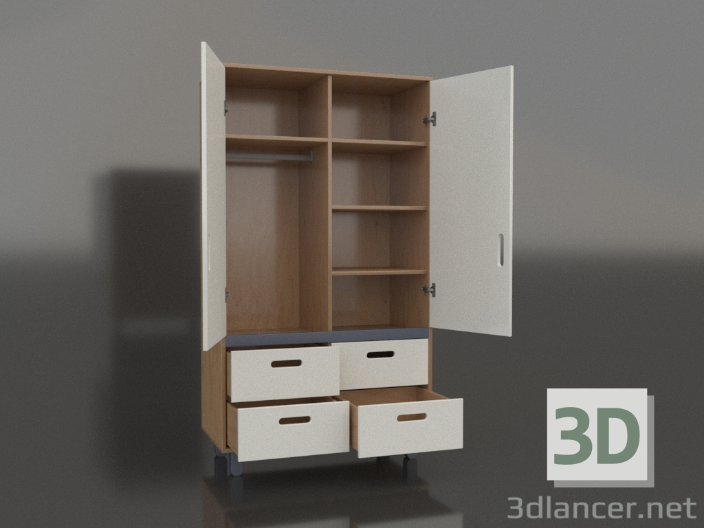 3d model Open wardrobe TUNE HA (WITHAA) - preview