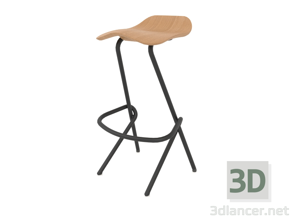 3d model Semi-bar stool h73 - preview