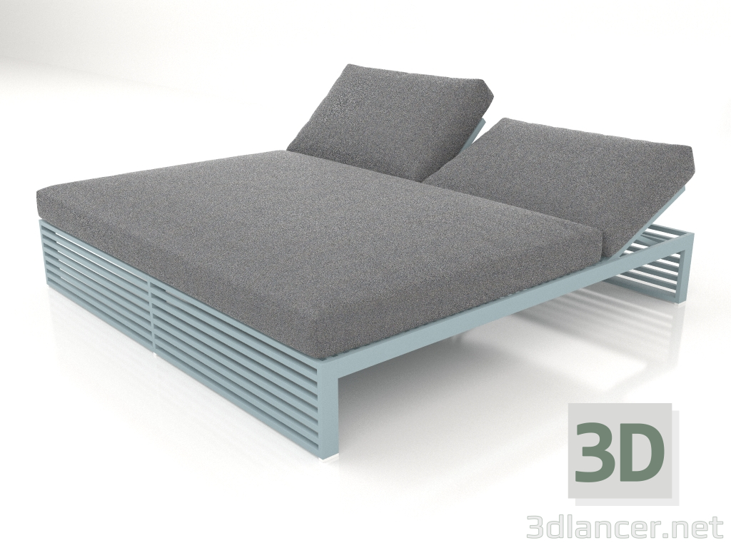 3D modeli Dinlenme yatağı 200 (Mavi gri) - önizleme