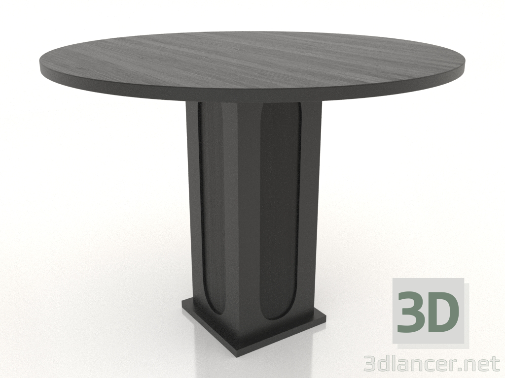 3d model Mesa de comedor REDONDA Ø 1000 mm (negro RAL 9005) - vista previa