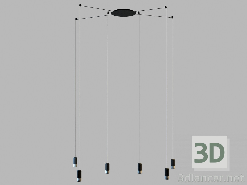 modello 3D Lampada a sospensione 0355 - anteprima