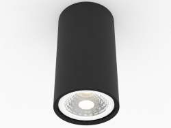 Superfície lâmpada LED (N1595 Black_RAL9003)