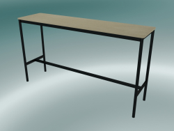 Table rectangulaire Base High 50x190x105 (Chêne, Noir)