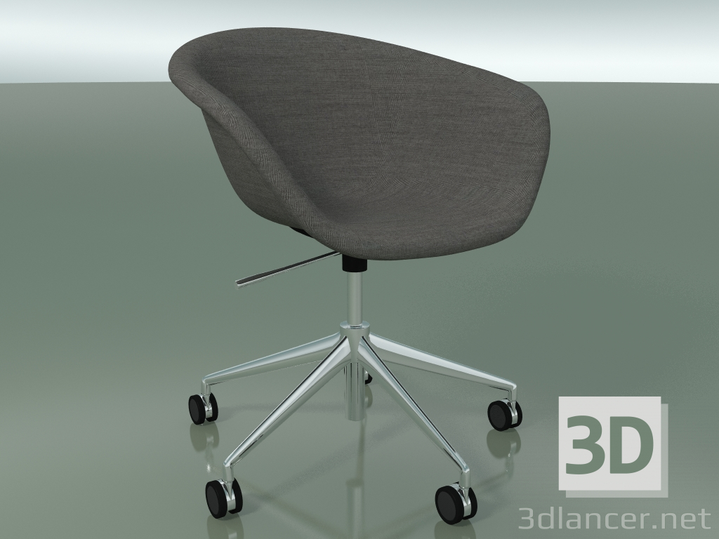 Modelo 3d Cadeira 4239 (5 rodas, giratória, com estofado f-1221-c0134) - preview