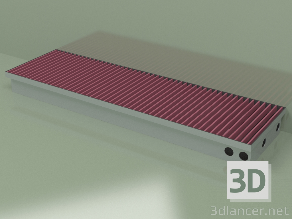 3D modeli Kanal konvektörü - Aquilo F1Т (290х1000х90, RAL 4002) - önizleme