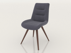 Chair Max (dark gray - walnut)