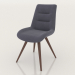 3d model Chair Max (dark gray - walnut) - preview