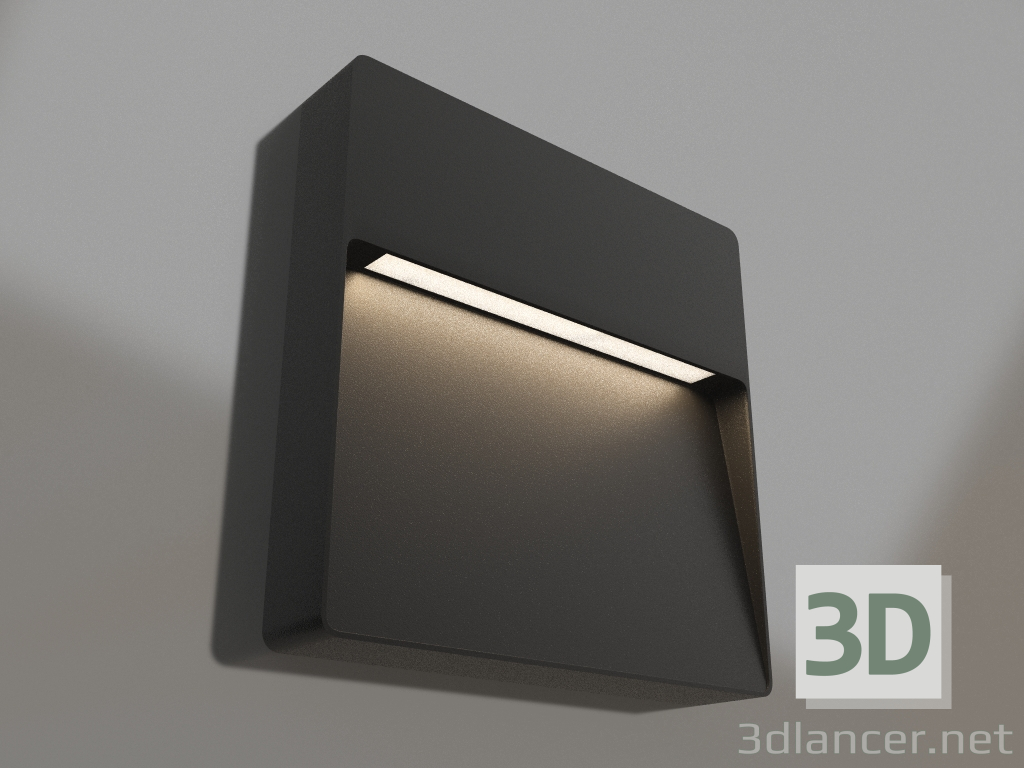 modello 3D Lampada LGD-TRACE-S215x215-8W Warm3000 (GR, 60 gradi, 230V) - anteprima