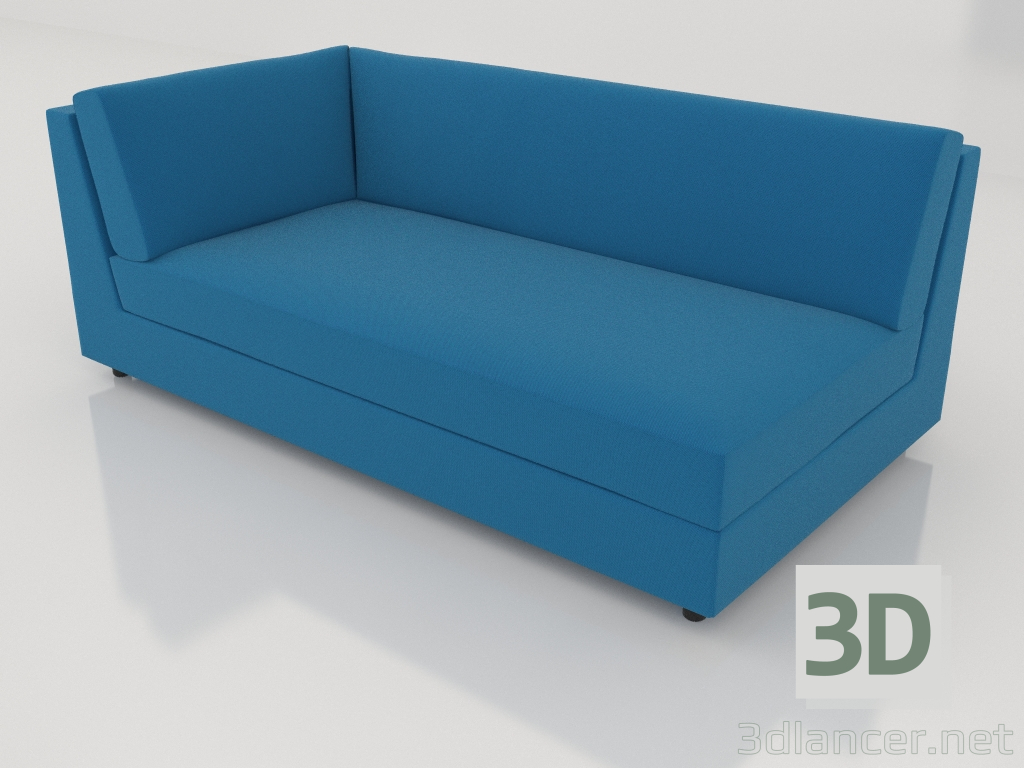 3d model Módulo sofá 83 esquina ampliado izquierda - vista previa