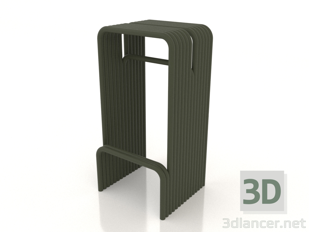 modello 3D Sgabello da bar (verde) - anteprima