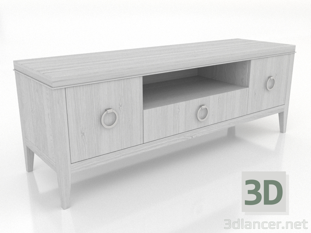 3d модель Тумба ТВ 3 1500 мм (білий RAL 9010) – превью 3d модель Тумба ТВ 3 1500 мм (білий RAL 9010) – превью