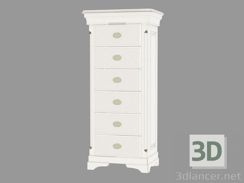 3d model Chest of six drawers FS1110 - preview