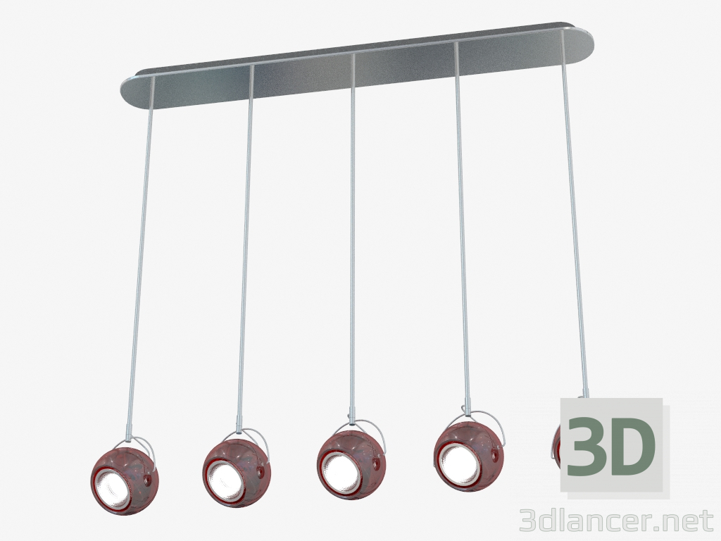 3d model Ceiling lighting fixture D57 A15 03 - preview