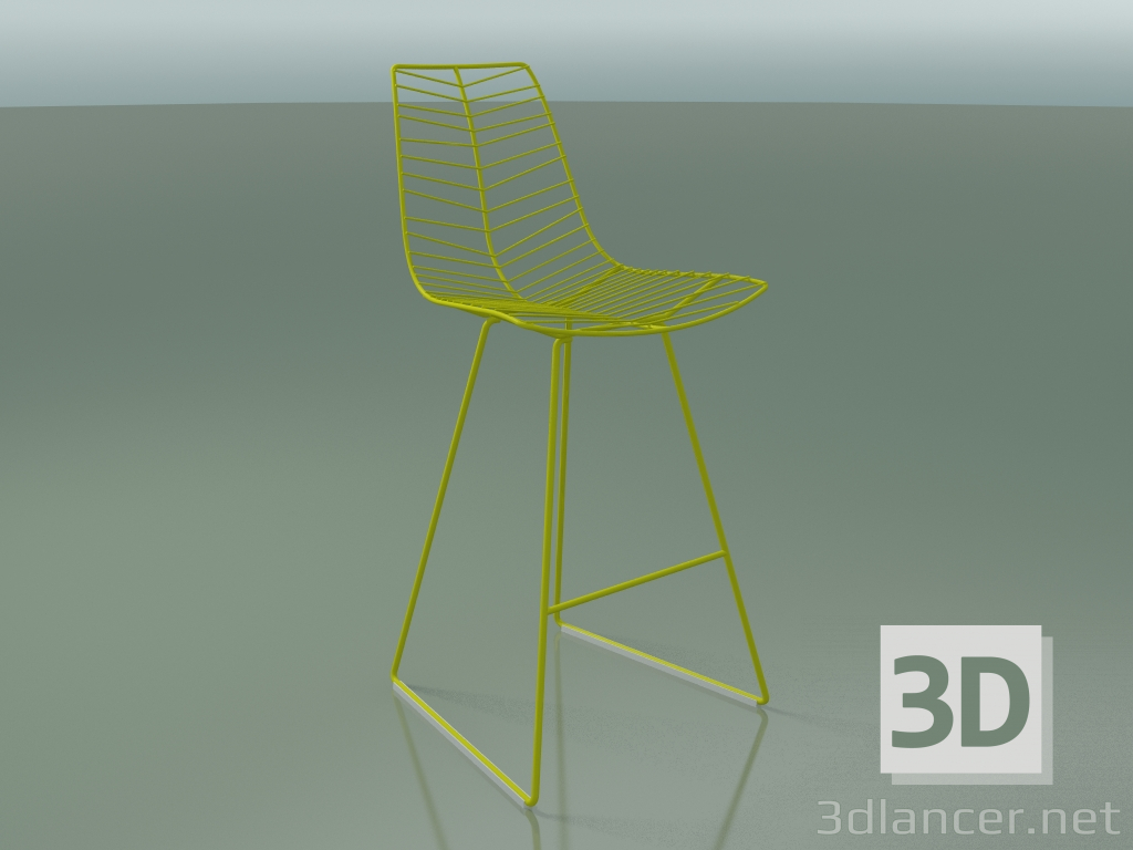 3D modeli Sokak bar taburesi 1818 (bir kızakta, V37) - önizleme