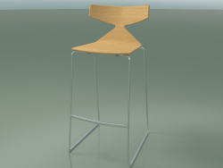 Stackable bar stool 3704 (Natural oak, CRO)