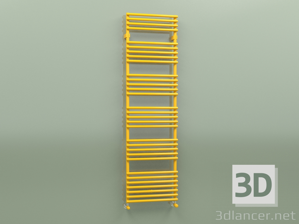 modèle 3D Sèche-serviettes chauffant KART (1757x500, jaune melon - RAL 1028) - preview