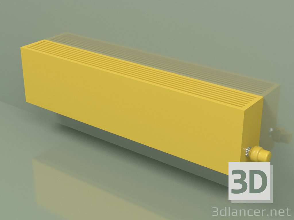 modello 3D Convettore - Aura Slim Basic (240x1000x130, RAL 1012) - anteprima