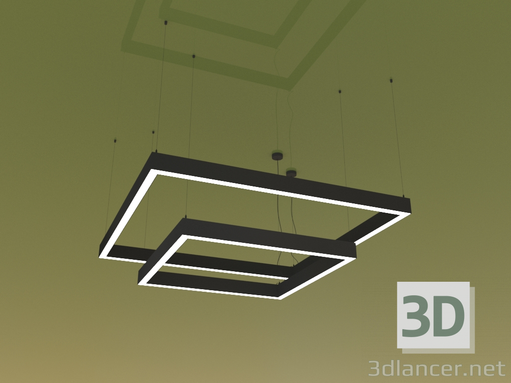 3d model Luminaire KVADRATO DUO (1145 mm) - preview